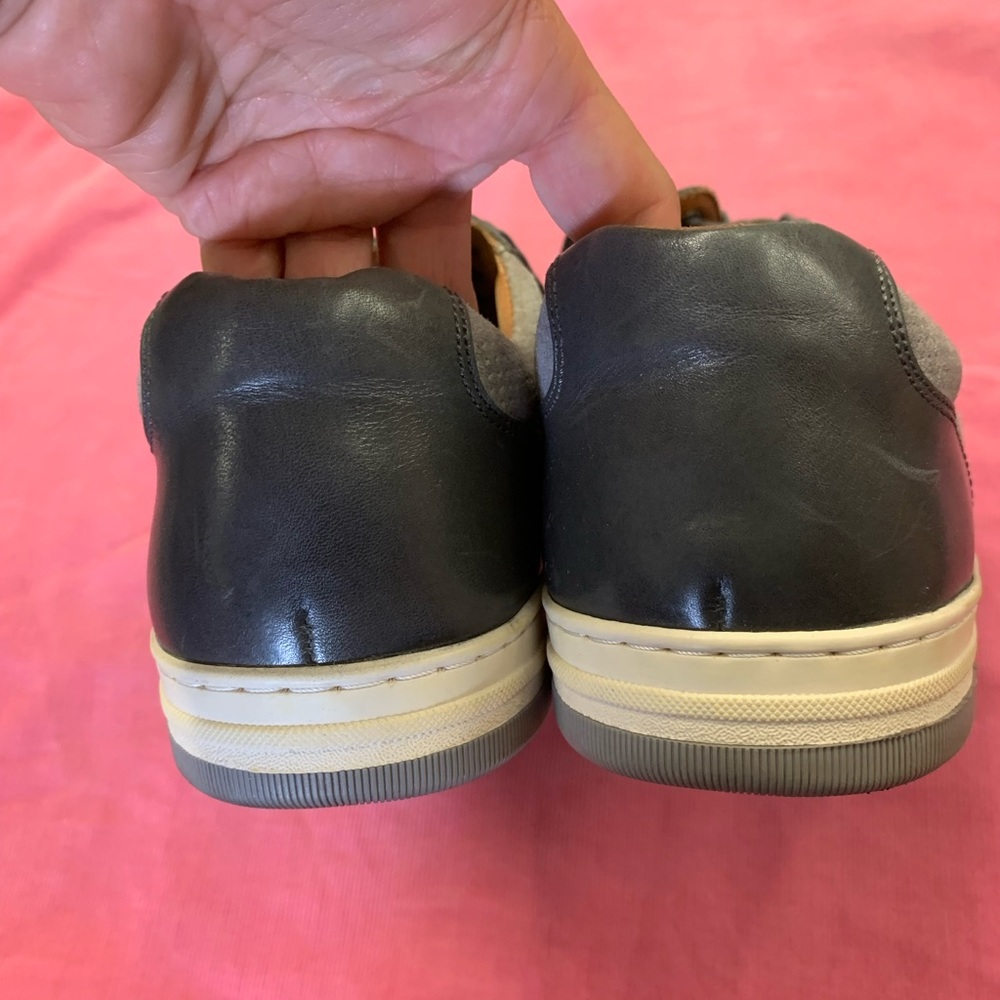 Johnston And Murphy Sheepskin Two Tone Gray Sneak… - image 3